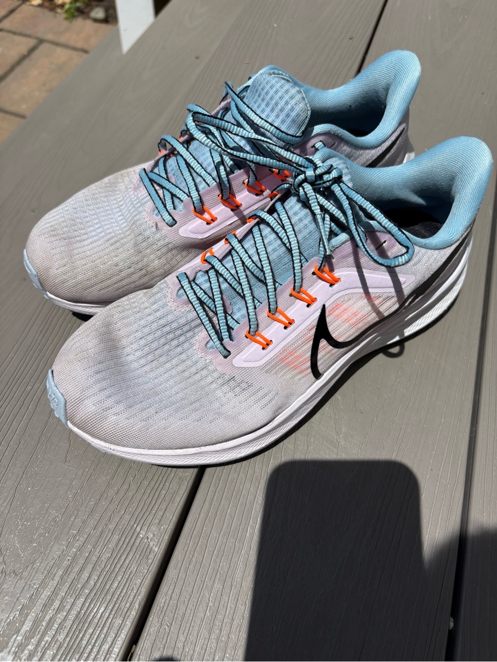 Nike Air Zoom Pegasus Running Shoes Women’s 8 Purple Blue Athletic Sneakers